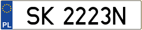 Trailer License Plate